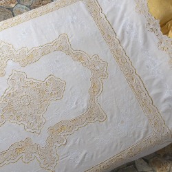 Silk Fashion Χειροποίητη Λινή Κουβέρτα 779 (245Cm X 280Cm)