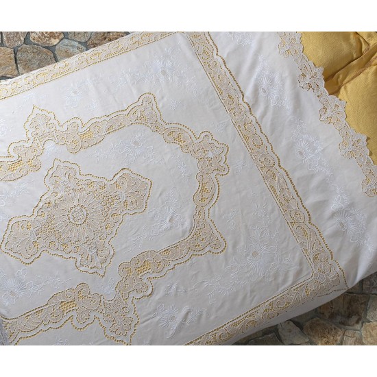 Silk Fashion Χειροποίητη Λινή Κουβέρτα 779 (245Cm X 280Cm)