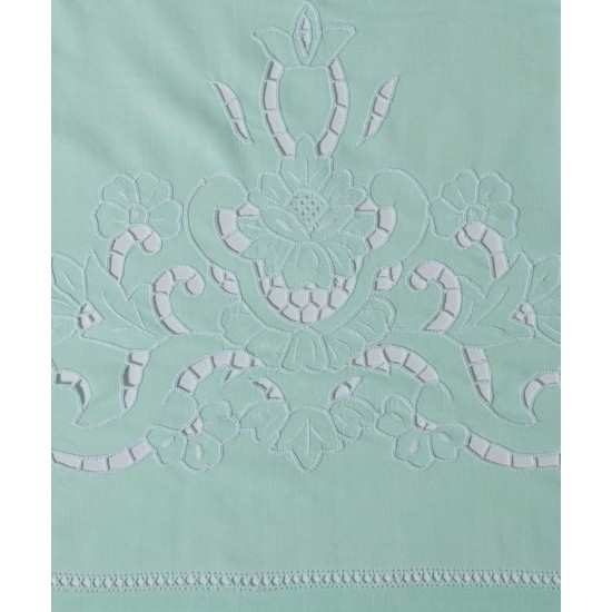 Silk Fashion Χειροποιητο Κοφτο Σεντονι 800 Τεσσαρων Τεμαχιων (225Cm X 270Cm) Πρασινο