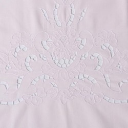 Silk Fashion Χειροποιητο Κοφτο Σεντονι 800 Τεσσαρων Τεμαχιων (225Cm X 270Cm) Ροζ