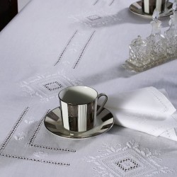 Silk Fashion Χειροποίητο Τραπεζομάντηλο 8122 (170Cm X 220Cm) Λευκό