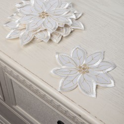 Χριστουγεννιάτικα σουβέρ δωδεκάδα 8240 (12cm) Ivory