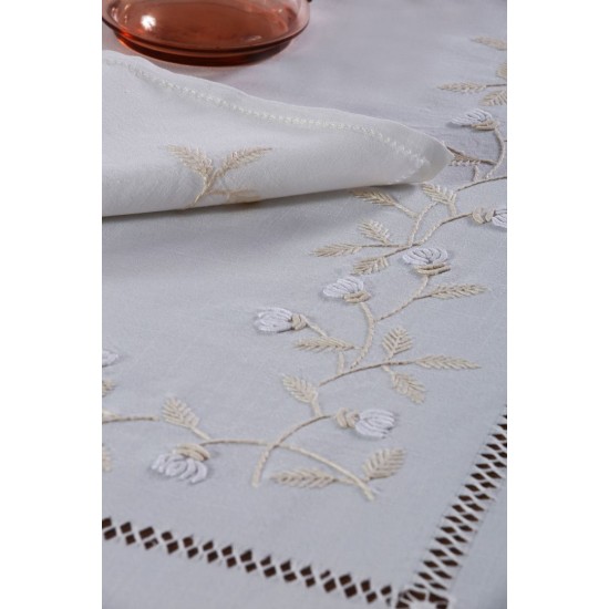 Silk Fashion Χειροποίητο Σετ 8302 (7 Τεμαχίων) Λευκό