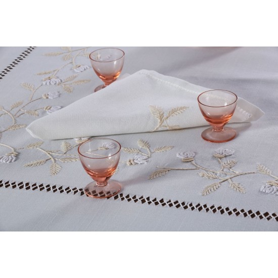 Silk Fashion Χειροποίητο Σετ 8302 (7 Τεμαχίων) Λευκό