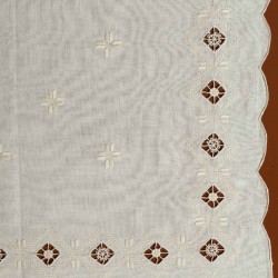 Silk Fashion Χειροποίητο Καρέ 882 (90Cm X 90Cm) Μπέζ
