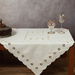 Silk Fashion Χειροποίητο Καρέ 882 (90Cm X 90Cm) Μπέζ