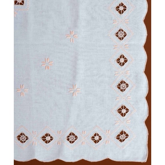 Silk Fashion Χειροποίητο Καρέ 882 (90Cm X 90Cm) Ρόζ