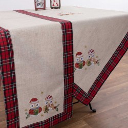 χριστουγεννιάτικο τραπεζοκαρέ ( 140cm X 140cm) 9029