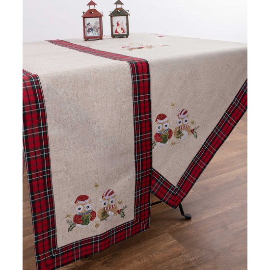 χριστουγεννιάτικο τραπεζοκαρέ ( 140cm X 140cm) 9029