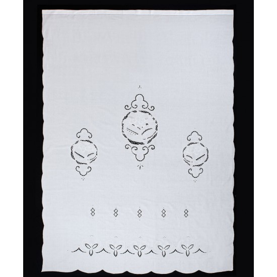 κουρτίνα 907179 (210cm X 300cm) λευκή με τούνελ