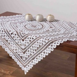 Silk Fashion Τραπεζομάντηλα (46Cm X 46Cm Dz) 9175 Λευκό