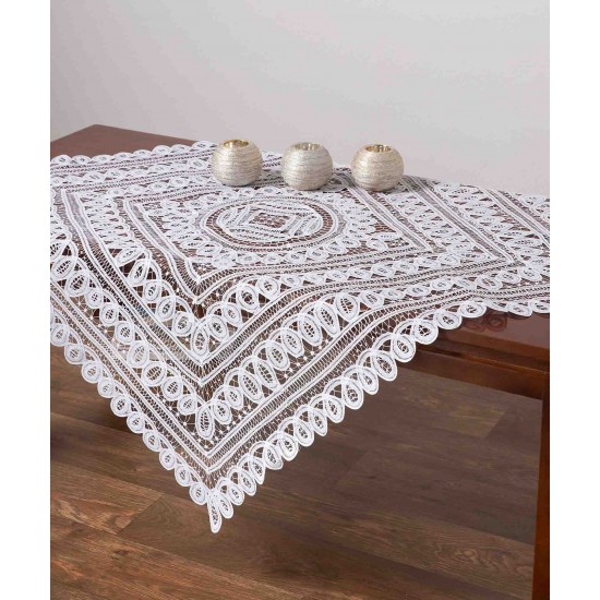 Silk Fashion Τραπεζομάντηλα (46Cm X 46Cm Dz) 9175 Λευκό