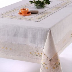 Silk Fashion Χειροποίητο Τραπεζομάντηλο 9858 (170Cm X 170Cm) Κίτρινο