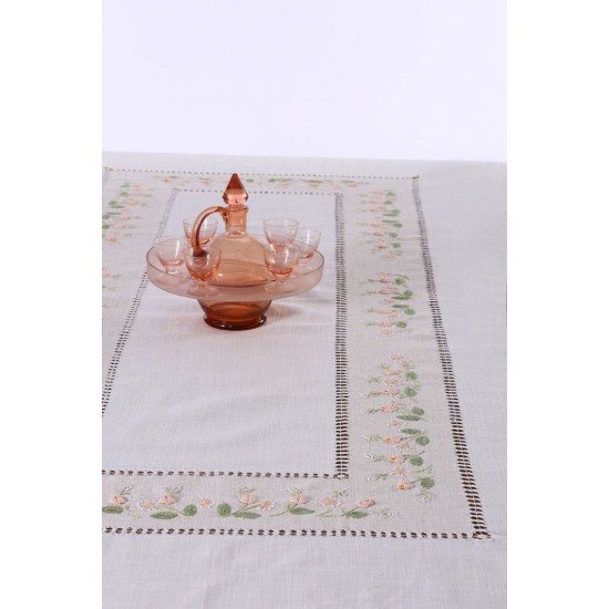 Silk Fashion Χειροποίητο Τραπεζομάντηλο 9858 (170Cm X 270Cm) Ρόζ
