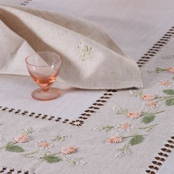 Silk Fashion Χειροποίητο Τραπεζομάντηλο 9858 (170Cm X 170Cm) Ρόζ