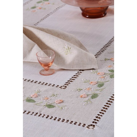 Silk Fashion Χειροποίητο Τραπεζομάντηλο 9858 (170Cm X 170Cm) Ρόζ