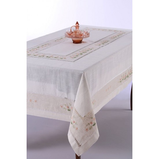 Silk Fashion Χειροποίητο Τραπεζομάντηλο 9858 (170Cm X 170Cm) Ρόζ