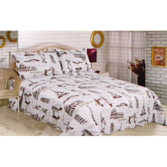 Silk Fashion Κουβερλι Σετ (160Cm X 220Cm + 1 X 50Cm X 70Cm) Ag3229