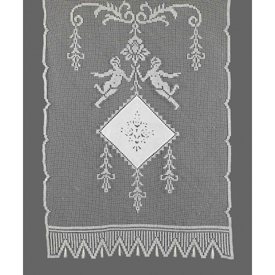 κουρτίνα BG11 TOSCAN (160cm X 160cm) λευκο με τούνελ