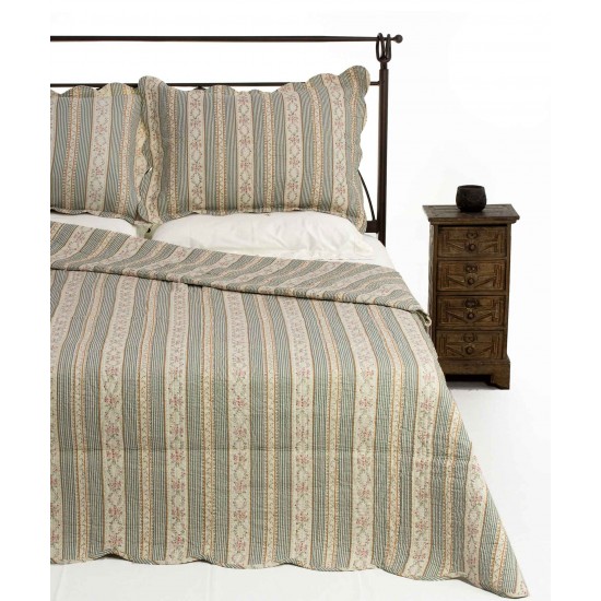 Silk Fashion Κουβερλι Σετ (160Cm X 220Cm + 1 X 50Cm X 70Cm) C1