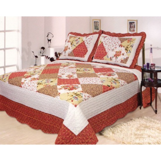 Silk Fashion Κουβερλι Σετ (160Cm X 220Cm + 1 X 50Cm X 70Cm) Ch9809Y