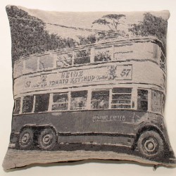 ΜΑΞΙΛΑΡΟΘΗΚΗ (45cm X 45cm) ENGLISH BUS BLACK 