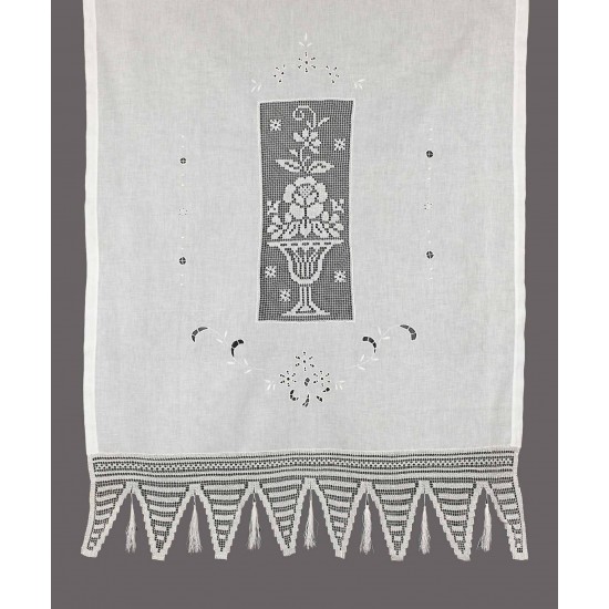 κουρτίνα GXFBG (160cm X 160cm) λευκό με τούνελ