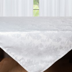 Ζακάρ τραπεζοκαρέ HLS010 (140cm X 140cm) λευκό
