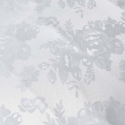 Ζακάρ τραπεζοκαρέ HLS010 (140cm X 140cm) λευκό