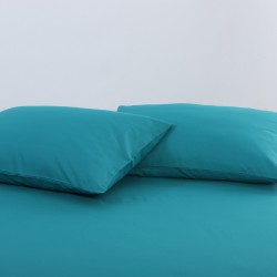 Βαμβακερό σετ μαξιλαροθήκες Essentials (52cm X 72cm ) Teal Blue