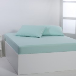 Βαμβακερό σεντόνι Essentials (165cm X 267cm) Misty Jade