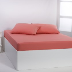 Βαμβακερό σεντόνι Essentials (165cm X 200cm + 35cm) Coral Almond