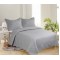 ΜΟΝΟ ΚΟΥΒΕΡΛΙ SOLID (160cm x 220cm + 1 x 50cm x 70cm ) LIGHT GREY/ DARK GREY