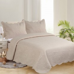 Silk Fashion Μονο Κουβερλι Solid ( 160Cm X 220Cm + 1 X 50Cm X 70Cm ) Camel/Camel