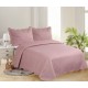 Silk Fashion Μονό Κουβερλί Solid (160Cm X 220Cm + 1 X 50Cm X 70Cm ) Amethyst/Cream