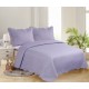 Silk Fashion Υπερδιπλο Κουβερλι (220Cm X 240Cm + 2 X 50Cm X 70Cm )Solid Light Lila/ Dark Lila
