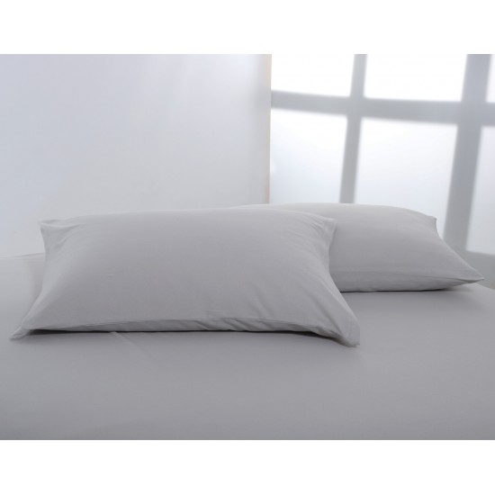 Ζευγάρι μαξιλαροθήκες jersey (50cm x 70cm) light grey