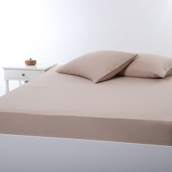 Σεντόνι με λάστιχο Jersey (160cm X 200cm + 35cm) Dark Beige
