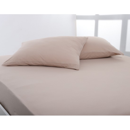 Ζευγάρι μαξιλαροθήκες jersey (50cm x 70cm) dark beige