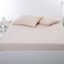 Σεντόνι με λάστιχο Jersey (160cm X 200cm + 35cm) Light Beige