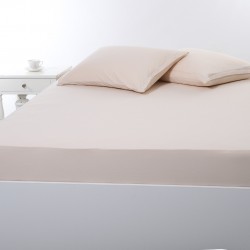 Σεντόνι με λάστιχο Jersey (160cm X 200cm + 35cm) Light Beige