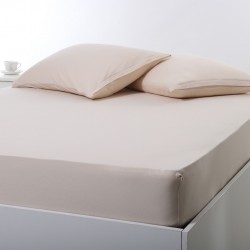 Σεντόνι με λάστιχο Jersey (180cm X 200cm + 35cm) Light Beige