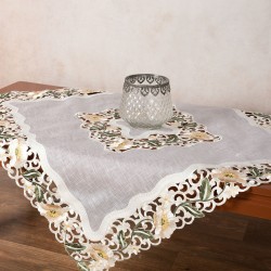Σατέν κοφτό τραπεζοκαρέ (135cm X 135cm) L090035A