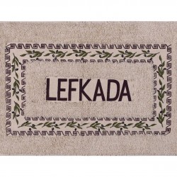 Πατάκι ελιά Λευκάδα (50cm X 80cm) καφέ