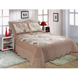 Silk Fashion Κουβερλι Σετ (220Cm X 240Cm + 2 X 50Cm X 70Cm) Lt1486