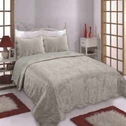 Silk Fashion Κουβερλι Supersoft Nx2212 (160Cm X 220Cm + 1 X 50Cm X 70Cm ) Beige