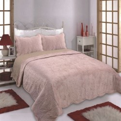 Silk Fashion Κουβερλι Supersoft Nx2212 (160Cm X 220Cm + 1 X 50Cm X 70Cm ) Pink