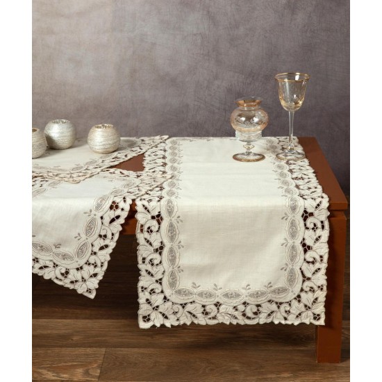 Silk Fashion Χειροποίητο Σετ 3 Τεμαχίων Βυζαντινό (40Cm X 90Cm 2 X 30Cm X 45Cm)