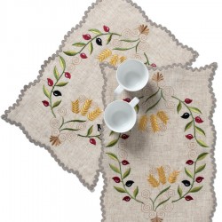 Ντουζίνες (12 τεμάχια) σουπλά 8014 (30cm X 45cm) κόκκινο