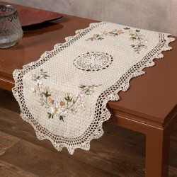 Τραβέρσα ροκοκό και πλεκτό (40cm X 90cm) 3509 Oval